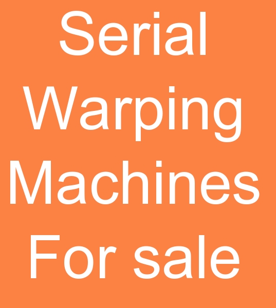 Serial warping machines for sale, Second hand warping machines