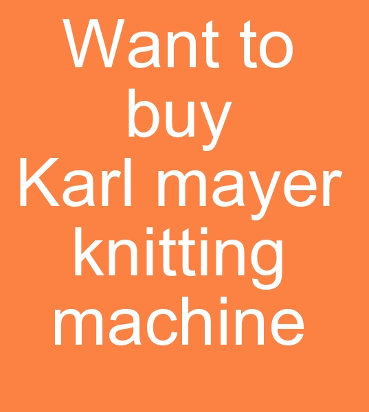 I want to buy  2 Pcs Karl mayer jersey knitting machine