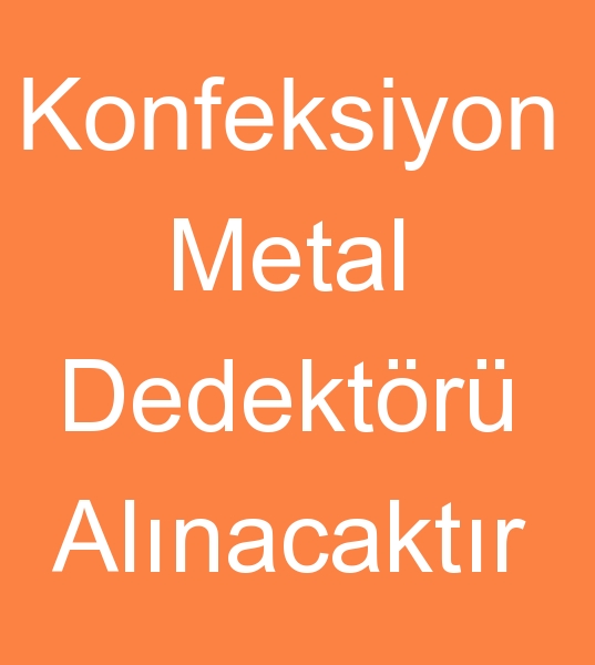 Konfeksiyon metal dedektr, tekstil metal dedektr
