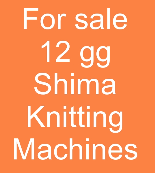 For sale 2 gg Shima Seiki Knitting Machines, Second hand 12 gg Shima Seiki Knitting Machines 