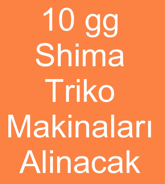 10 numara shima Seiki triko makineleri, 12 numara shima Seiki triko makinalar, 