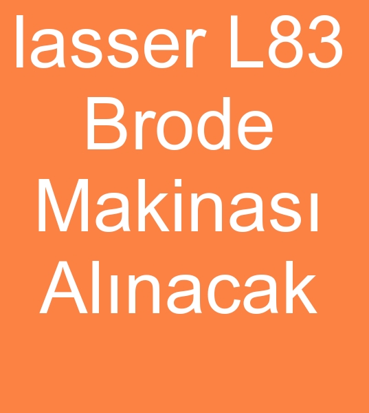 lasser L83 brode makinas,  Satlk Lasser L83 brode makinesi,