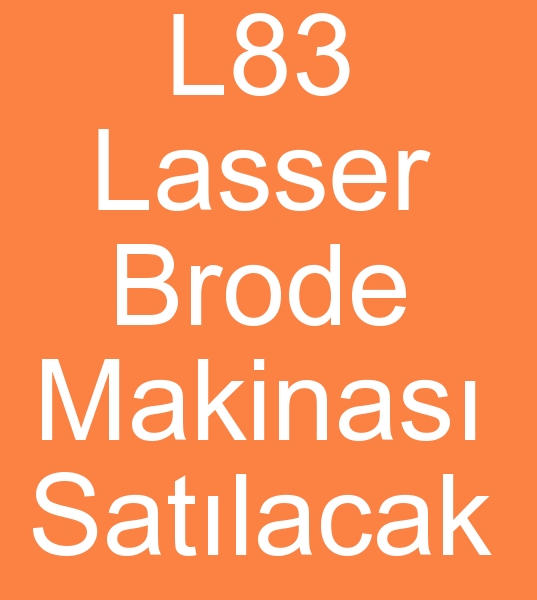 L83 Lasser brode makinalar, 10 yarda lasser L83 brode makinas,  Satlk Lasser L83 brode makinesi,