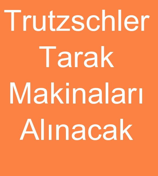 Trutzschler tarak makinas, Trutzschler tarak makinesi, Trutzschler tarak makinalar,  Trutzschler tarak makineleri