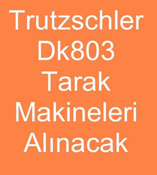 Trutzschler tarak makinesi alcs, Trutzschler tarak makinalar arayanlar,