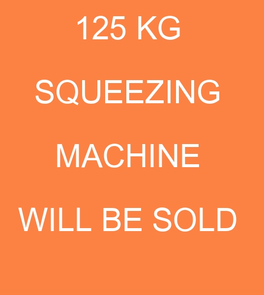 for sale 125 kg Squeezing machine, will be sold 125 kg Squeezing machine