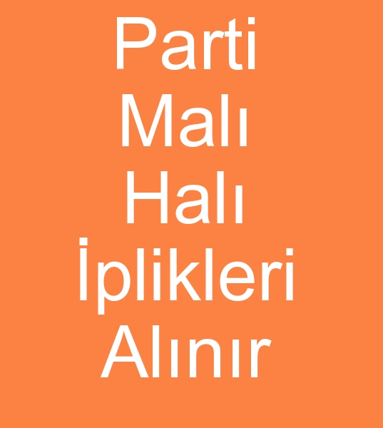 Parti mal hal iplii alcs, Parti mal hal iplikleri alanlar, Parti mal hal iplikileri