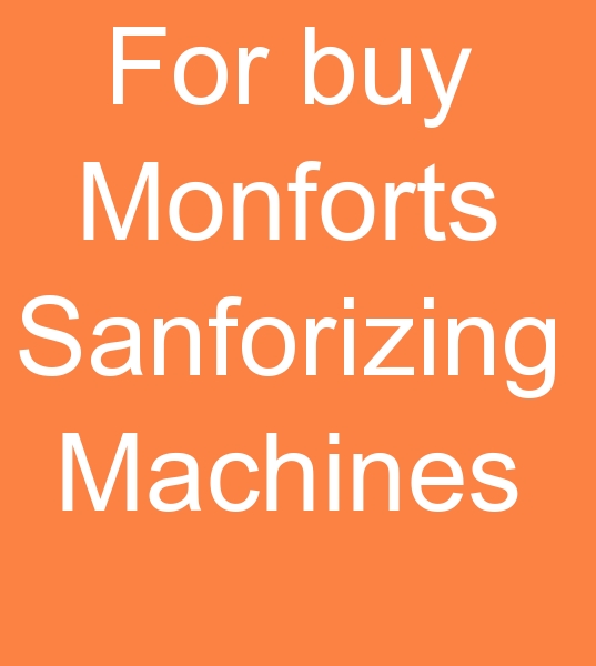 For buy Used MONFORTS SANFORIZING machines, Second hand MONFORTS SANFORIZING machines, Searching for MONFORTS SANFORIZING machines, 