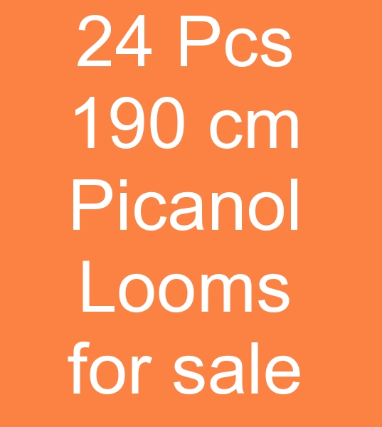 For sale 190 cm Picanol looms, Used 190 cm Picanol looms, Second hand 190 cm Picanol looms