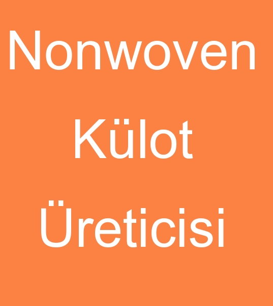 Nonwoven klot reticisi, Nonwoven klot imalats, tela klot reticisi