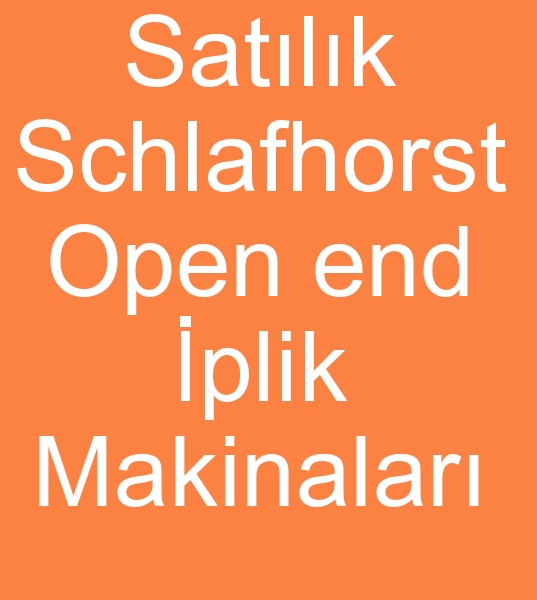 Schlafhorst open end iplik makinalar, Schlafhorst open end iplik makineleri,