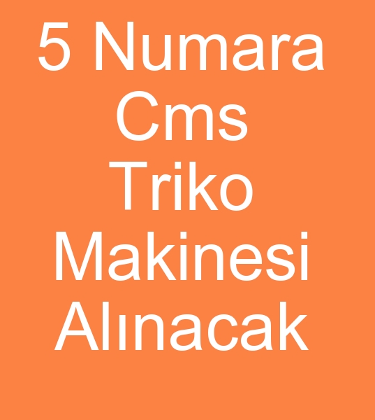 5 No CMS Kompakt Triko makinas, 5 No CMS Kompakt Triko makinesi, 5 No CMS Triko Kompakt makinalar