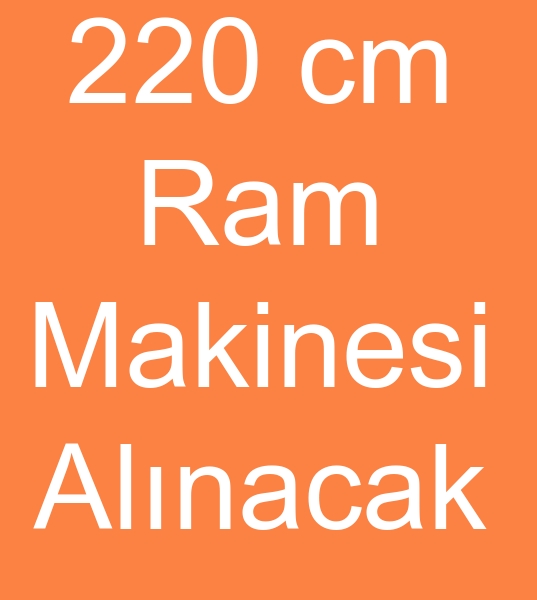 220 cm Ram makinesi, 220 cm Ram makineleri alcs