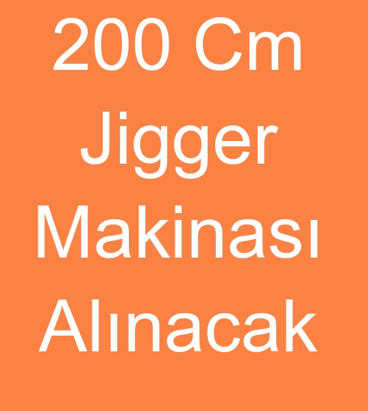 200 cm Jigger makinesi, 200 cm Jigger makinalar  alcs