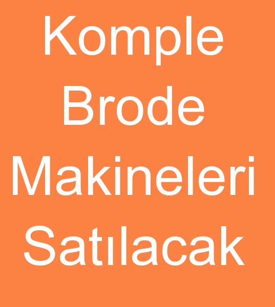 Komple satlk brode makineleri