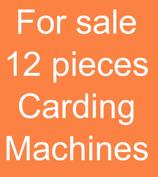 Second hand Truchler carding machinery, For sale Truchler carding machinery,  Used Truchler carding machinery,