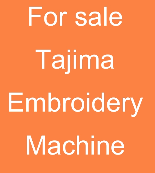 Tajima tfgn Embroidery machine, For sale 15 Head Tajima Embroidery machine,