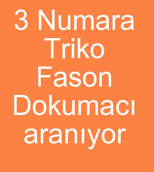 3 numara triko fasoncusu, 3 numara fason rmeci, 3 numara Triko fason rgcs arayanlar