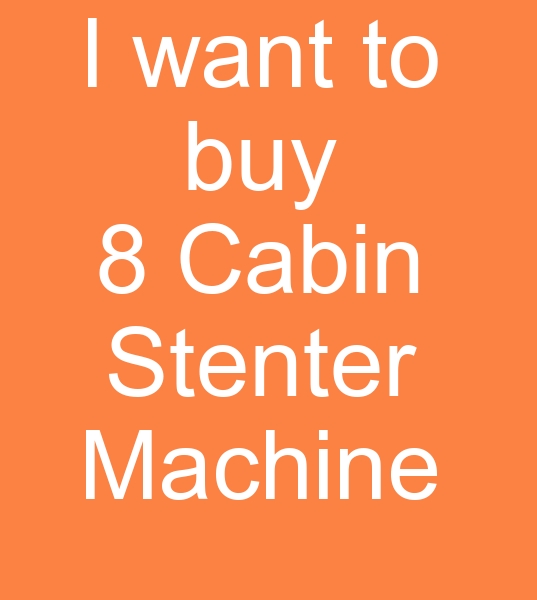 Second hand Stenter Machines,  Used Stenter Machines, Second hand 8 chamber Stenter Machines,