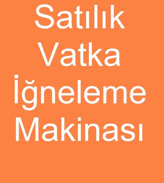 Satlk omuz vatkas ineleme makinesi, Vatka ineleme makineleri