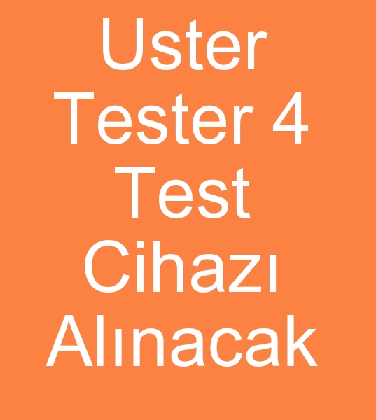 Uster tester 4 test cihaz, Uster tester test cihaz