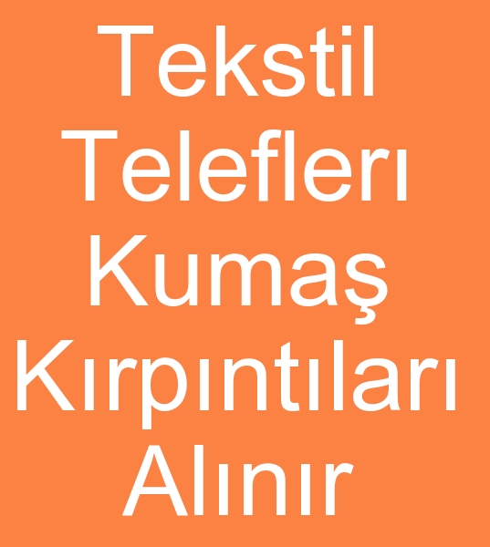 Tekstil hurdalar alcs, Kuma hurdalar alcs, Tekstil telefleri alcs,