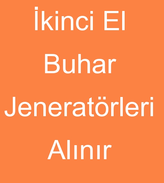 kinci el buhar jenerarleri alcs, kinci el buhar jeneratr alanlar, 