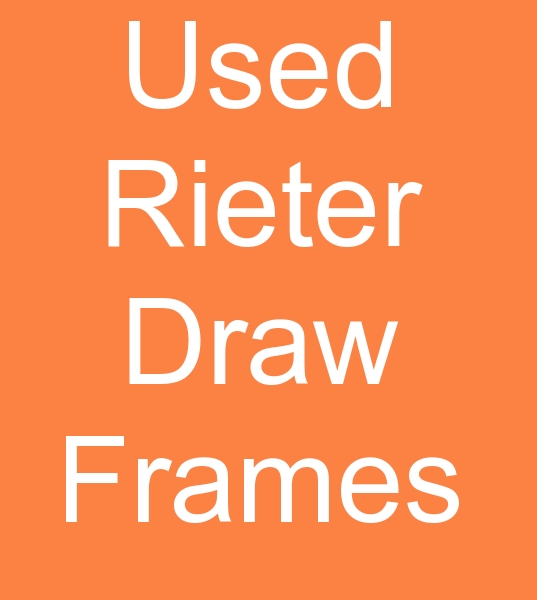 Used Rieter draw frames, For sale Rieter RSB D35 Draw frames, For sale Rieter Draw frames