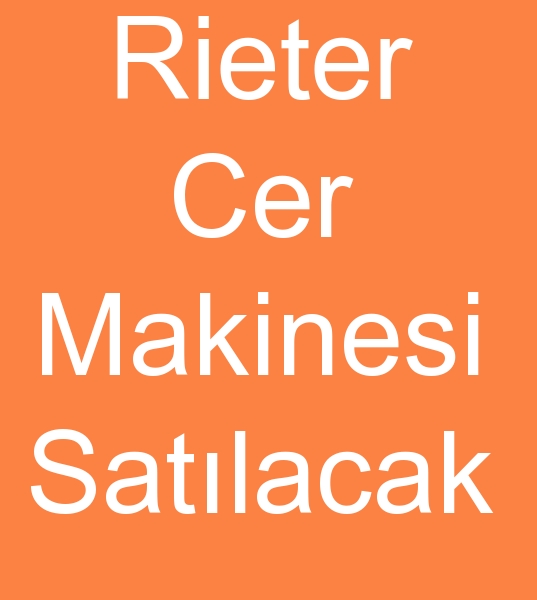  Sahibinden kinci el cer makineleri, Sahibinden Riter cer makinalar