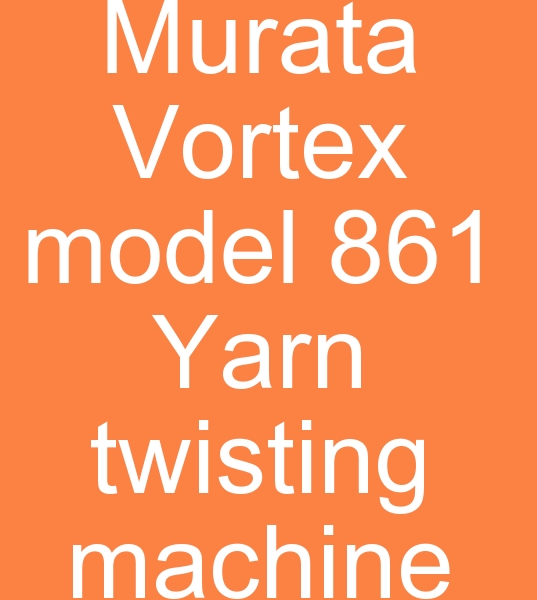 Murata Spinner Vortex plik bkm makinas, model 861 Murata Air Jet Vortex plik bkm makinas