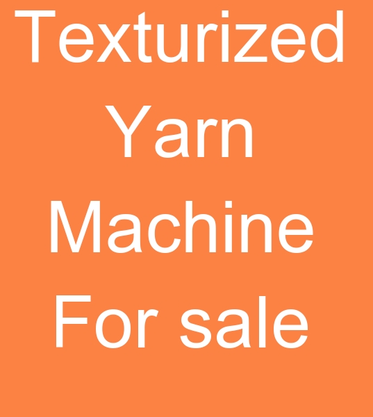 Texturing yarn machine for sale, Lycra texturing yarn machine for sale, Texturized spinning machines