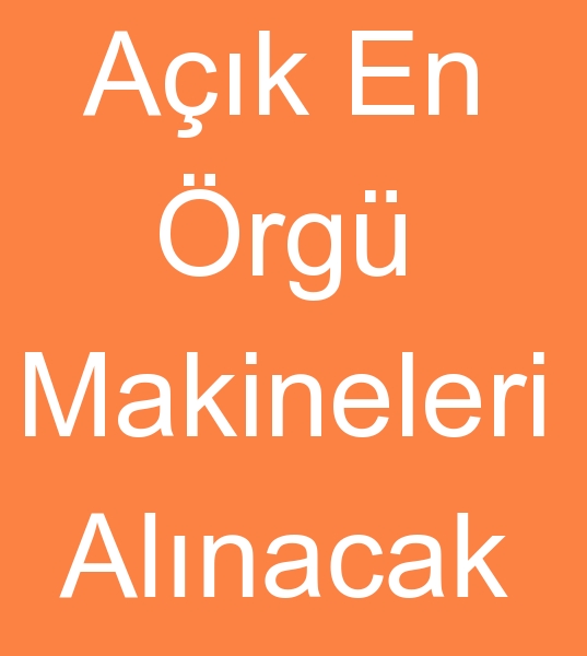 Meteks A��k en �rg� makinalar�, Sat�l�k a��k en �rme makinalar� al�c�s�