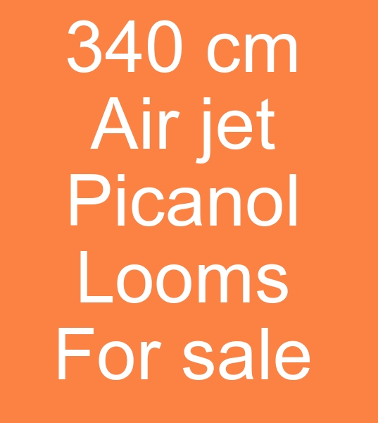 340 cm air jet Picanol looms for sale, Picanol Omni Plus, Picanol Omni Plus OMP-2-P, 