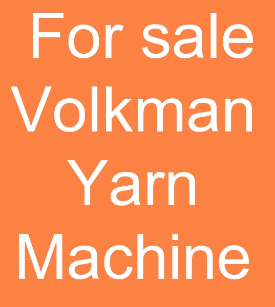  For sale Volkman Yarn machine, Second hand Volmnan yarn machine, 