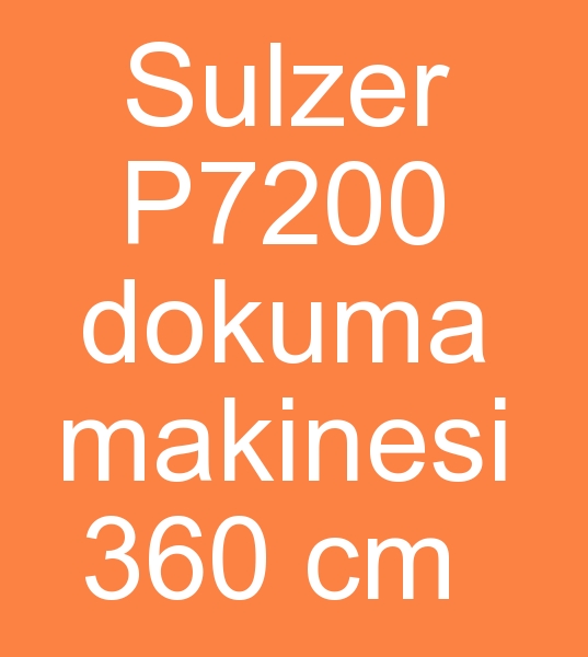  Sulzer P7200 dokuma makinesi 360 cm 