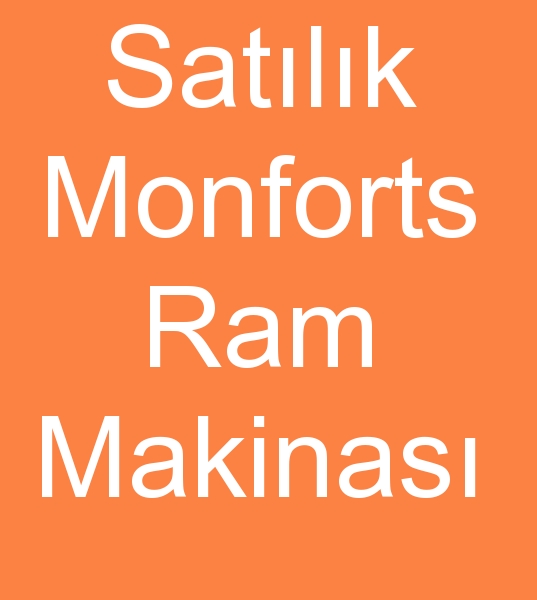 Satlk 240 cm Monforts ram makinesi, Satlk Kzgn yal Monforts ram makinalar