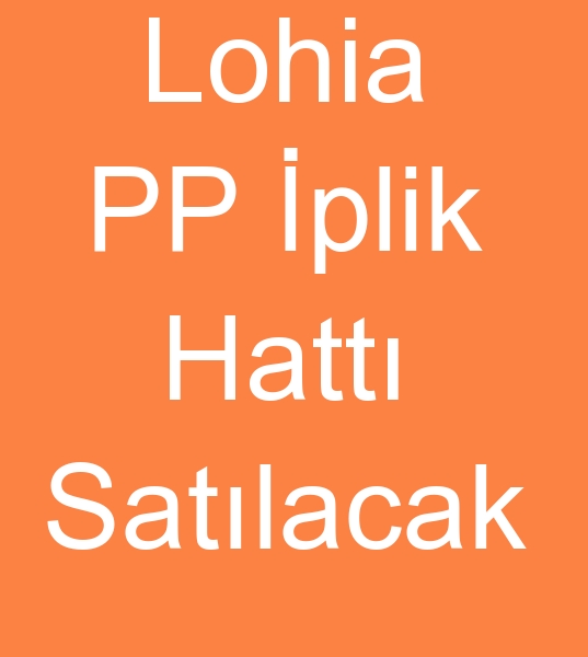  ikinci el Lohia pp iplik makinalar,  Satlk Lohia pp iplik makineleri
