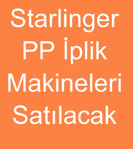  kinci el Starlinger Starex PP iplik makineleri, Satlk Starlinger Starex PP iplik makinalar