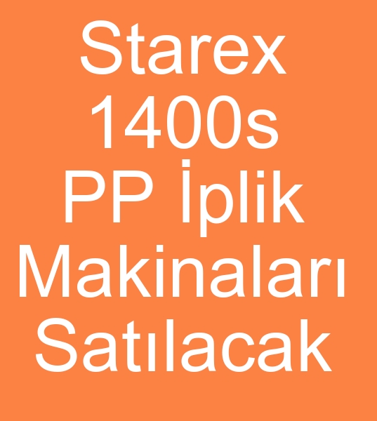 Satlk Starlinger PP plik hatt, kinci el Starlinger PP plik makinesi, Satlk Starex 1400s PP plik hatt, 