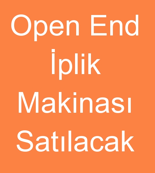  Satlk Open End iplik makinas, kinci el Open End iplik makineleri, 