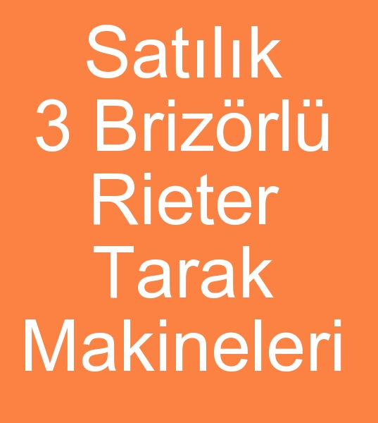  Satlk Rieter C60 Tarak makinalar,  kinci el Rieter C60 Tarak makineleri, Satlk Rieter Tarak makinalar,