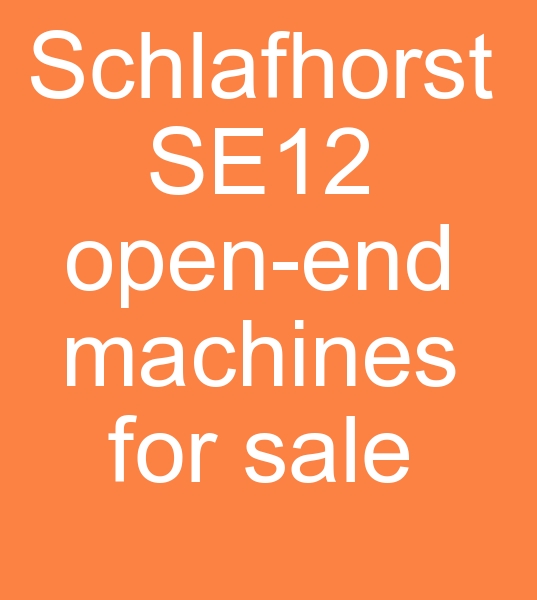 Satlk Saurer Schlafhorst Open end iplik makineleri, 