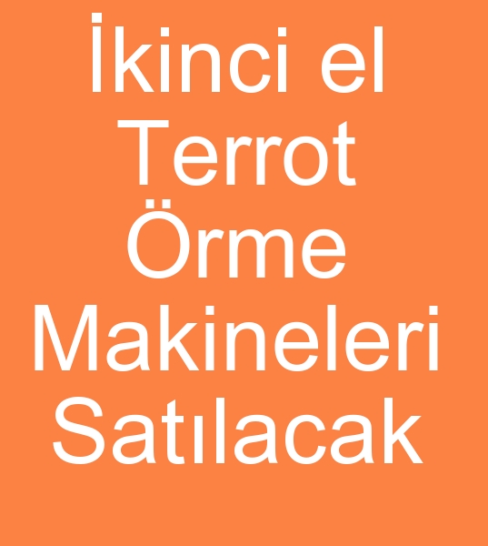  kinci el Terrot yuvarlak rme makinesi, Satlk terrot yuvarlak rme makineleri, 