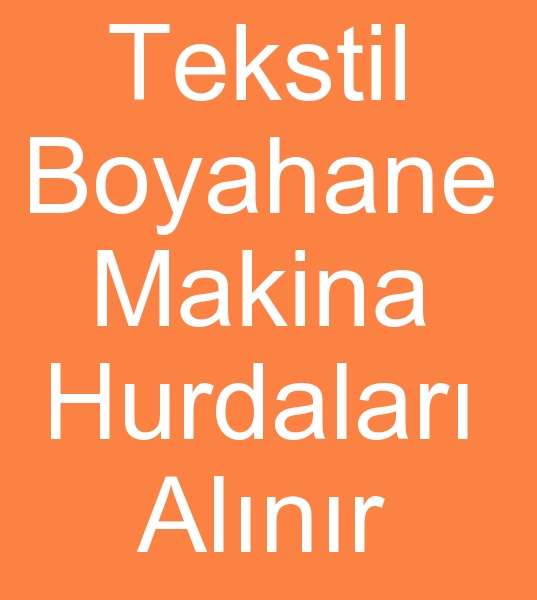 Boyahane makina hurdalar alcs, Boya makineleri hurdas alcs