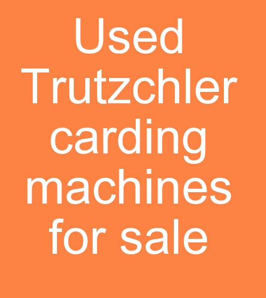 kinci el Satlk Trutzchler TC11 Tarak makinesi, Satlk Trutzchler TC11 Tarak makinesi.  