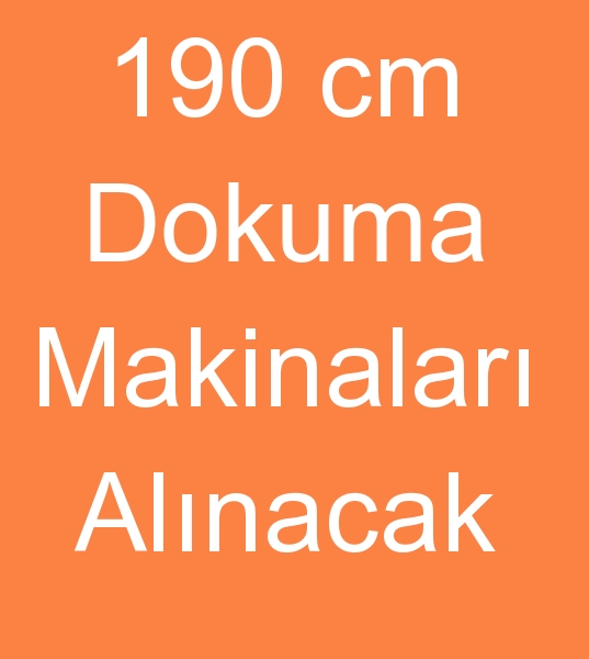 190 cm Wamatex rapierli dokuma tezgahlar, 190 cm Somet rapierli dokuma tezgahlar,