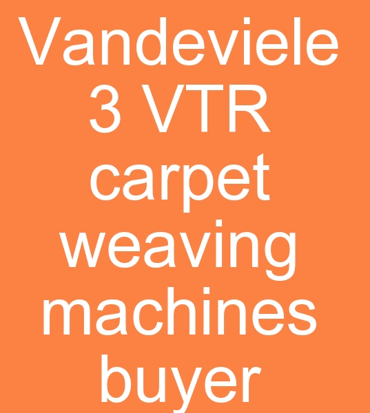  5 pieces. 220 cm VANDEWLE CARPET WEAVING MACHINESWLL BE BUY +905069095419 Whatsapp