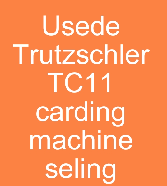 Satlk Truztshler TC11 Tarak makineleri, Satlk Truztshler tarak makinas, 