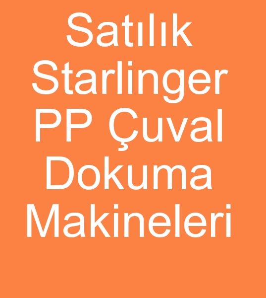 Satlk Starlinger PP uval dokuma makinalar, kinci el Starlinger PP uval dokuma makineleri, 