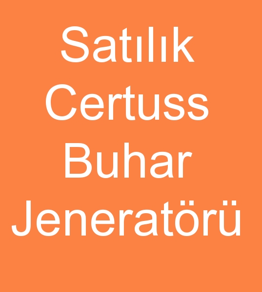 Satlk certuss jeneratr satclar, kinci el Certuss jeneratr satanlar, Satlk Certuss buhar jeneratr